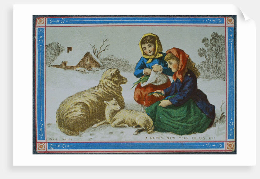 Victorian Christmas Card. England, 19th century by Anonymous