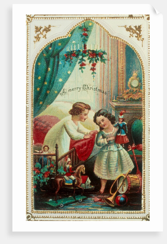 Victorian Christmas Card. England, 19th century by Anonymous