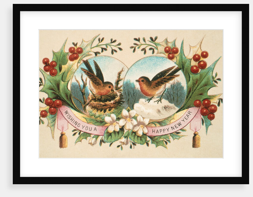 Victorian Christmas Card. England, 19th century by Anonymous