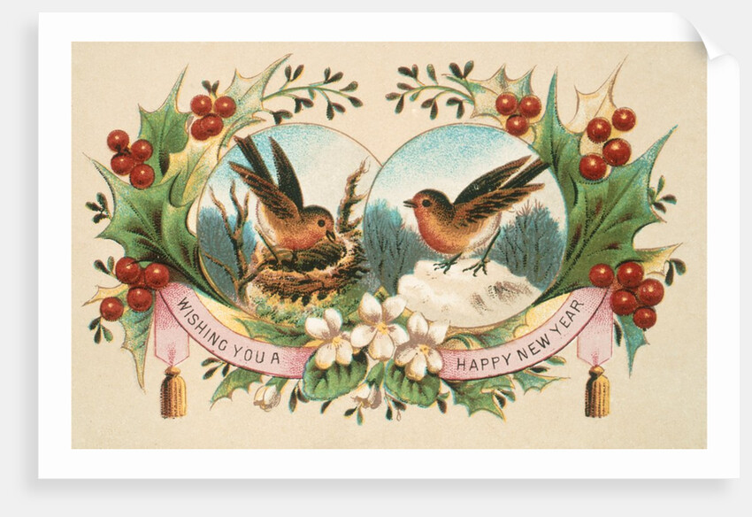 Victorian Christmas Card. England, 19th century by Anonymous