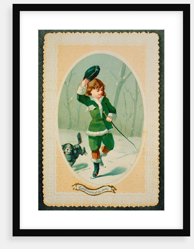 Victorian Christmas Card. England, 19th century by Anonymous