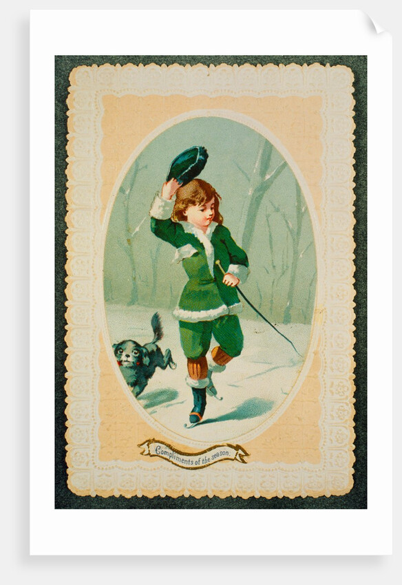 Victorian Christmas Card. England, 19th century by Anonymous