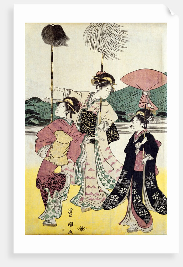 Daimijo's Travelling Procession by Utagawa Toyokuni