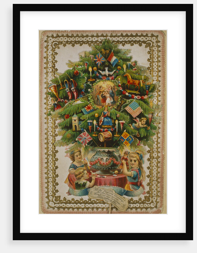 Victorian Christmas Card. England, 19th century by Unknown
