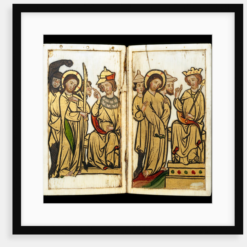 Christ before Pontius Pilate. Germany, mid-14th century by Anonymous