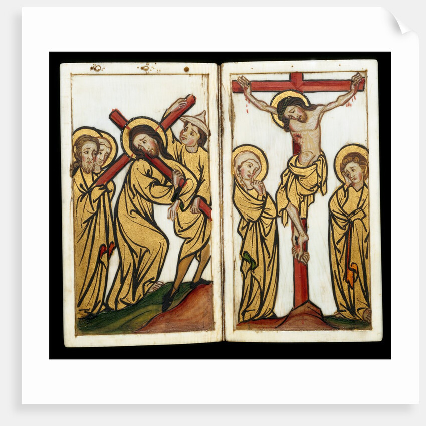 Christ carrying the Cross and The Crucifixtion. Germany, mid-14th century by Anonymous