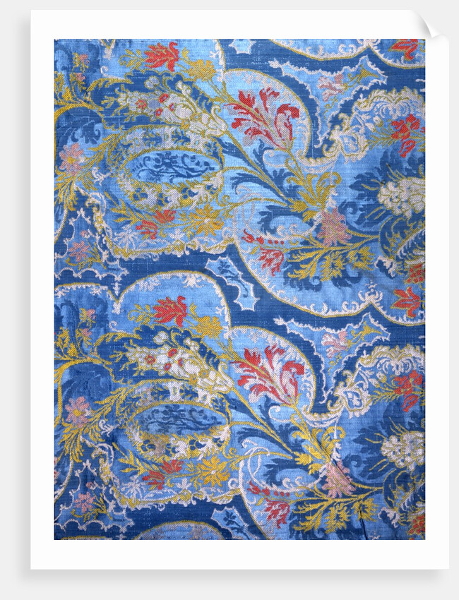 Dress fabric design, detail by Unknown