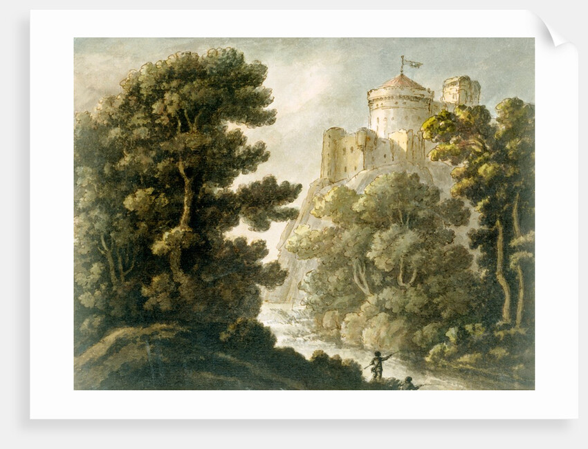 A Castle on a Cliff by Unknown