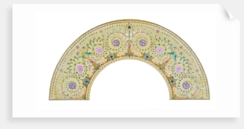 Design for a fan by Anonymous