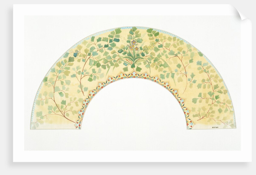 Design for a fan by Miss Anne Grose