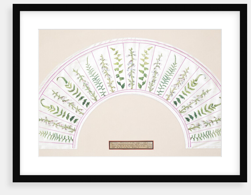 Design for a fan by P.A. Fry