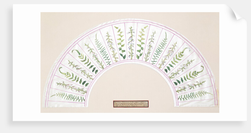 Design for a fan by P.A. Fry