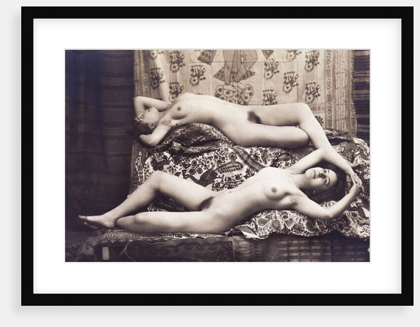 Female Nudes Lounging by Unknown