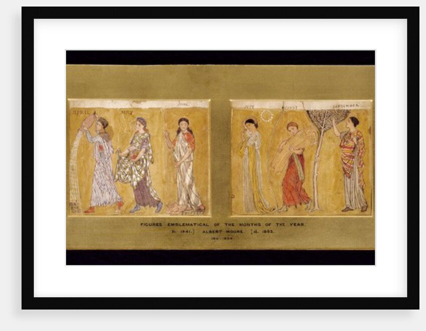 Designs for Months of The Year by Albert Joseph Moore