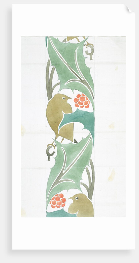 Bird textile design by Charles Francis Annesley Voysey