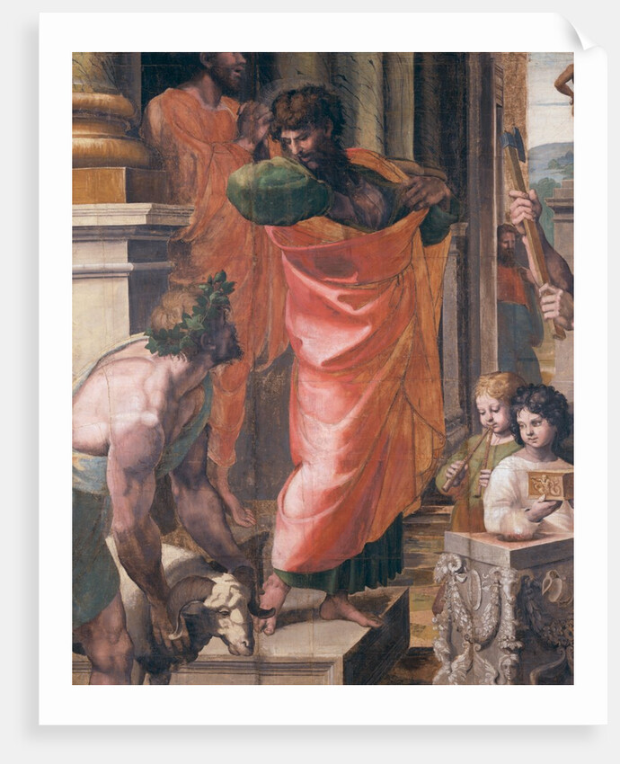 The Sacrifice at Lystra, detail by Raphael
