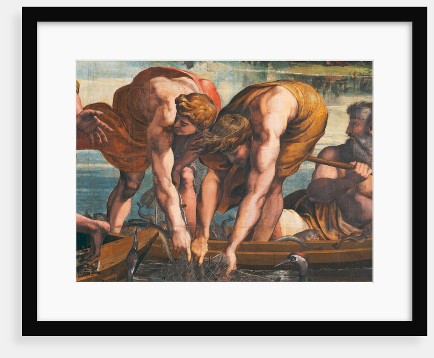 The Miraculous Draught of Fishes, detail by Raphael