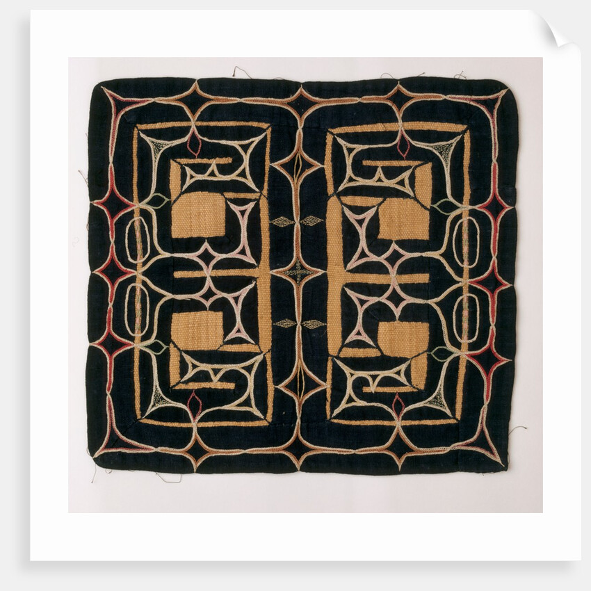 Embroidered textile by Anonymous
