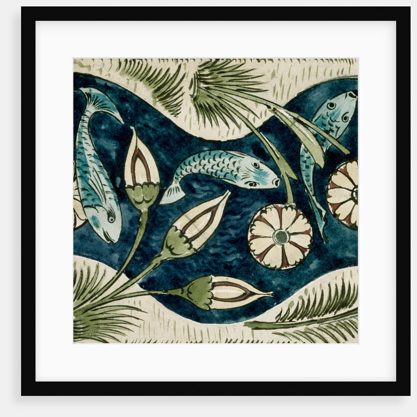 Fishes and lilies by William Frend De Morgan