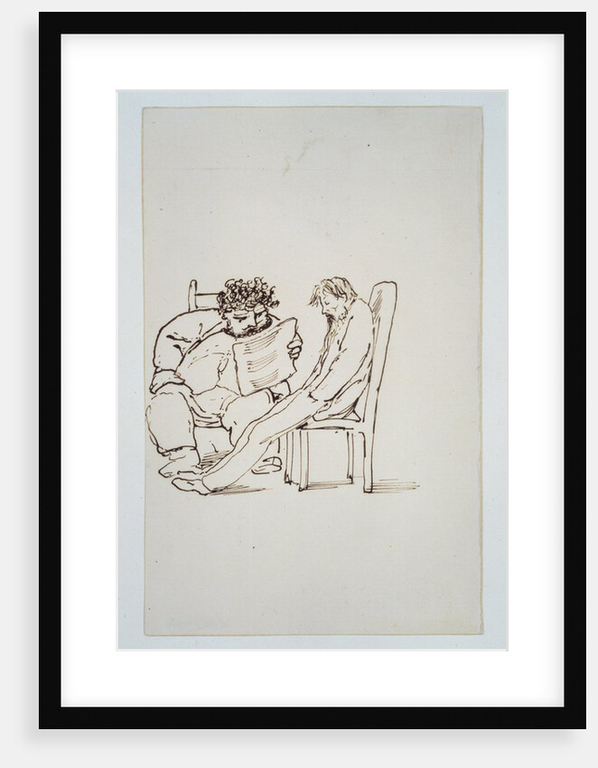 William Morris reading poetry to Burne-Jones by Edward Coley Burne-Jones