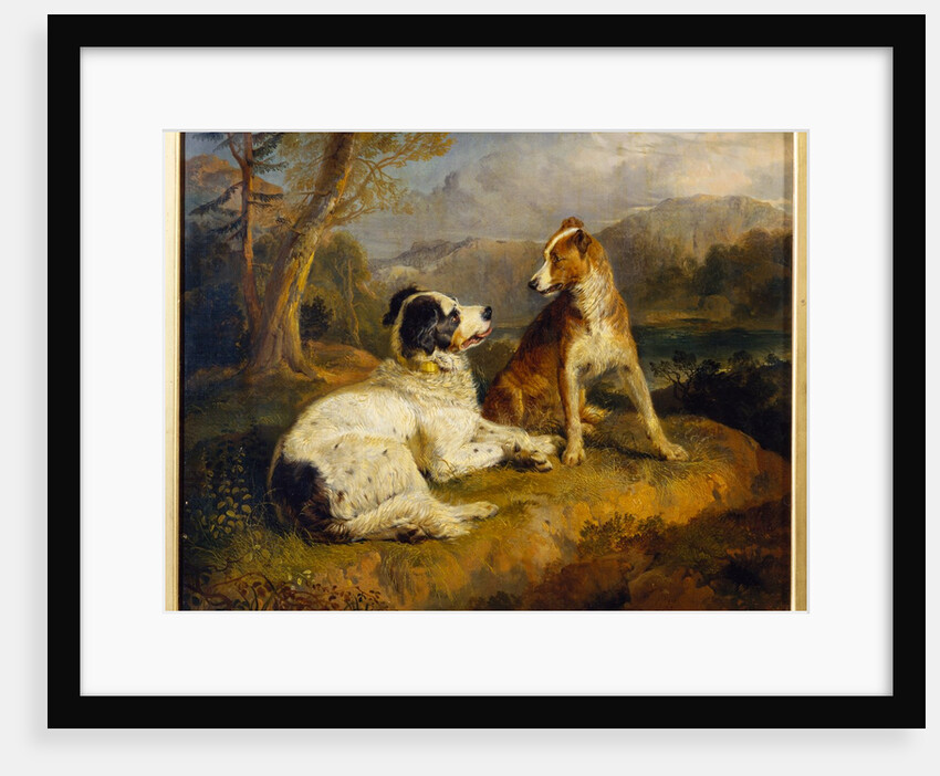 The Two Dogs by Edwin Henry LandseerRA) (Sir