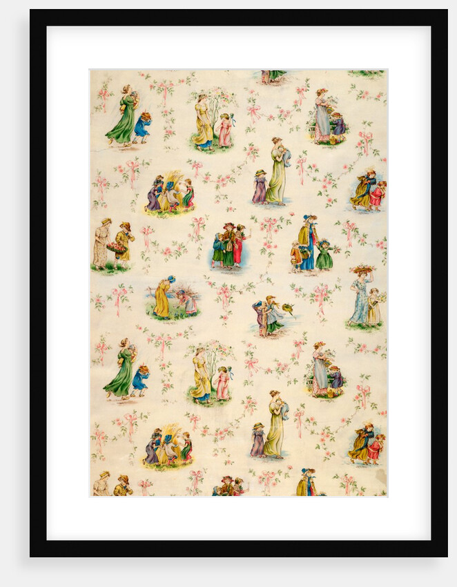 Nursery wallpaper by Kate Greenaway
