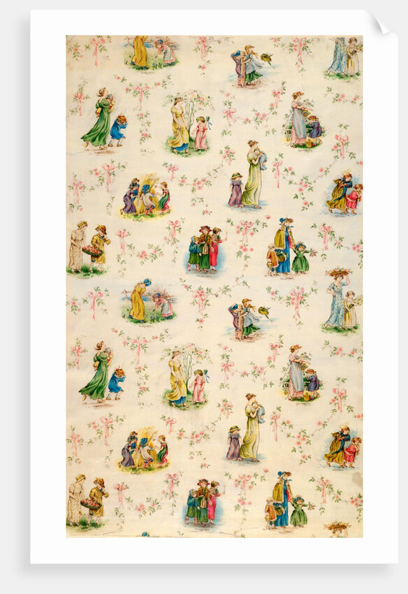 Nursery wallpaper by Kate Greenaway