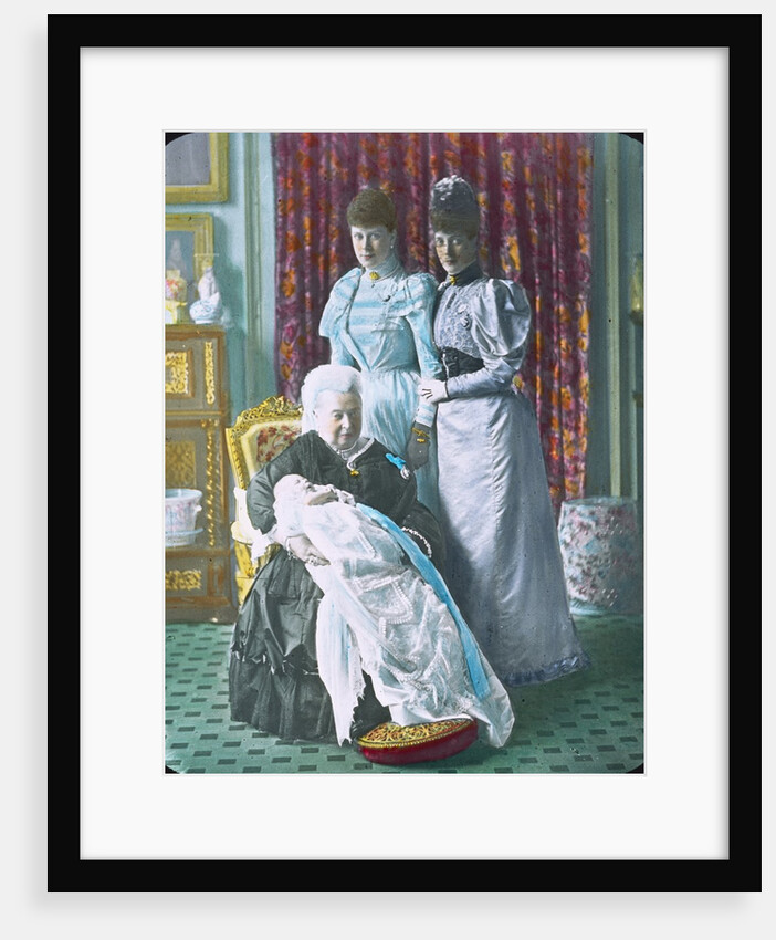 Queen Victoria, Prince Edward, Princess Mary and Princess Alexandra by Unknown