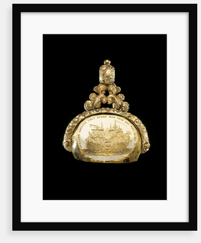 Fob seal with a scene of The Battle of Trafalgar by Unknown