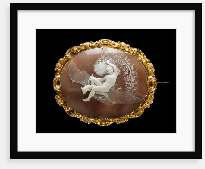 Brooch cameo depicting Ariel by Unknown