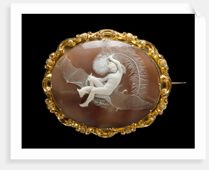 Brooch cameo depicting Ariel by Unknown