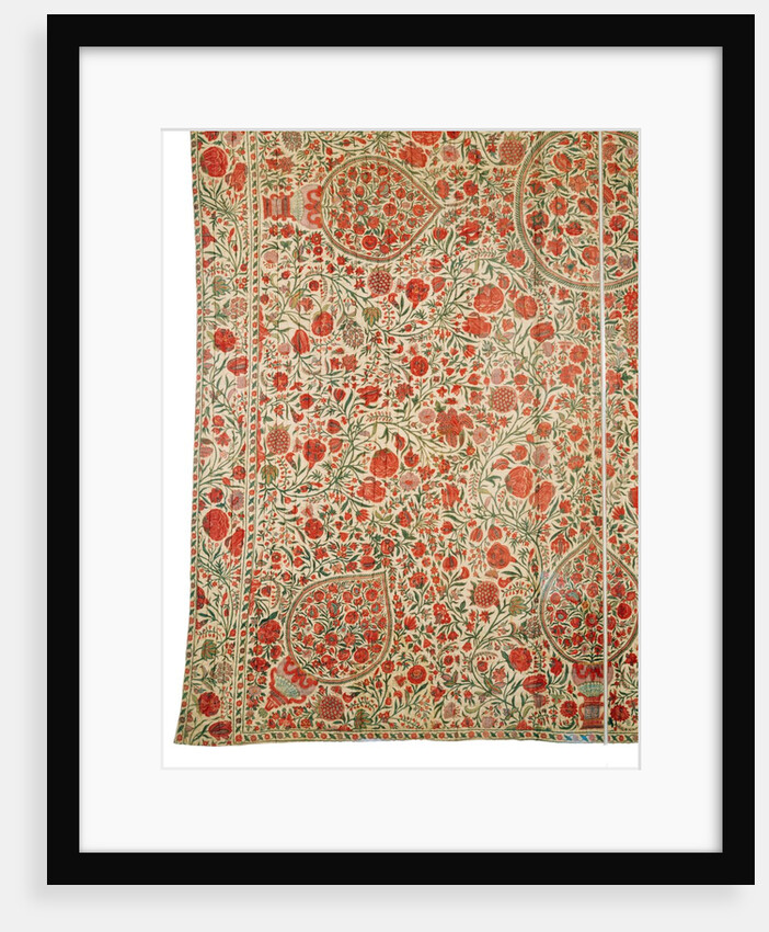 Palampore with floral design by Anonymous