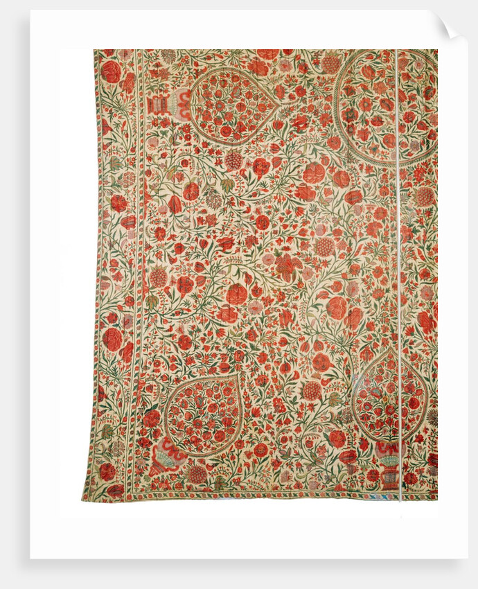 Palampore with floral design by Anonymous