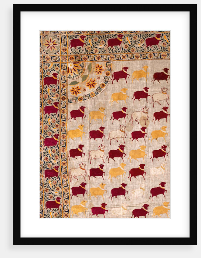 Hanging for a Shrine or Pichhwai. Gujarat, India, late 19th century by Unknown