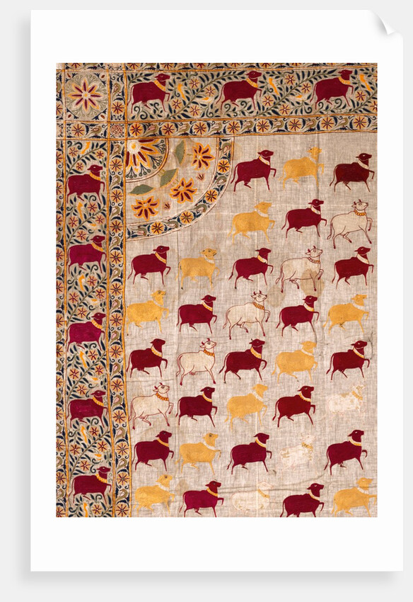 Hanging for a Shrine or Pichhwai. Gujarat, India, late 19th century by Unknown