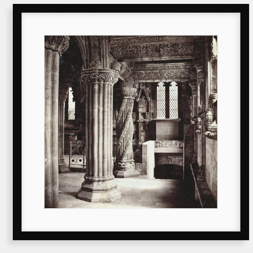 Interior of Rosslyn Chapel by G.W. Wilson