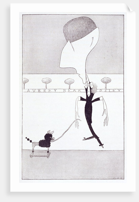 Caricature of Aubrey Beardsley by Max Beerbohm