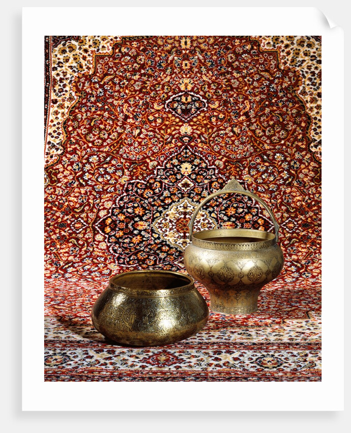 Bowl and bath pail. Western Iran, late 16th century by Unknown
