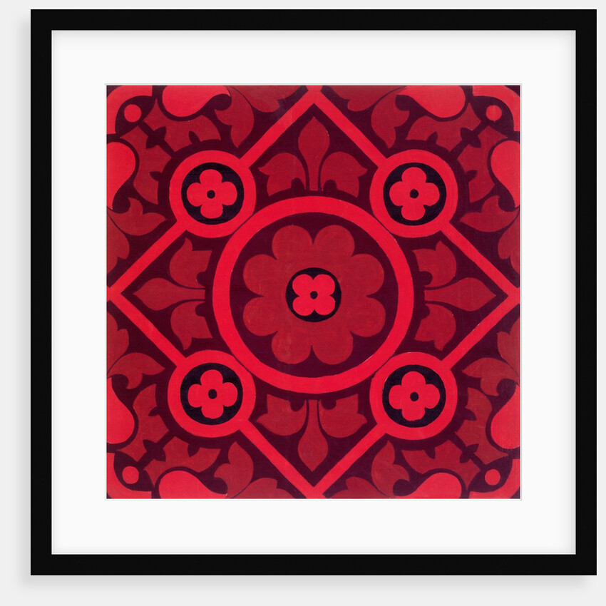 Carpet design for the Houses of Parliament by Augustus Welby Northmore Pugin