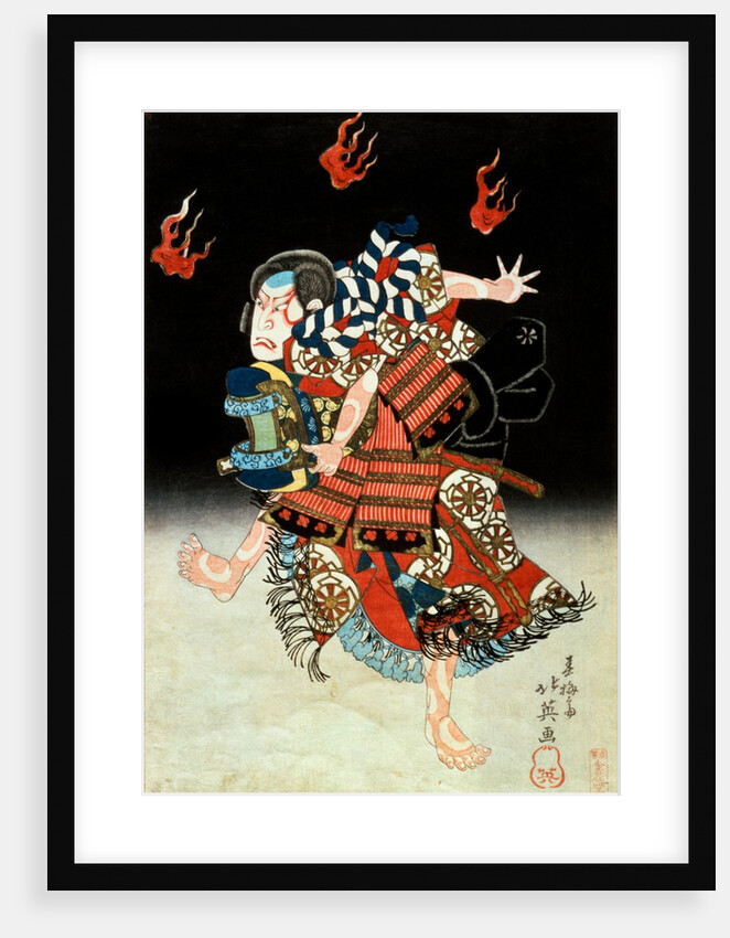Nakamura Shikan II as Tadanobu by Shunbaisai Hokuei