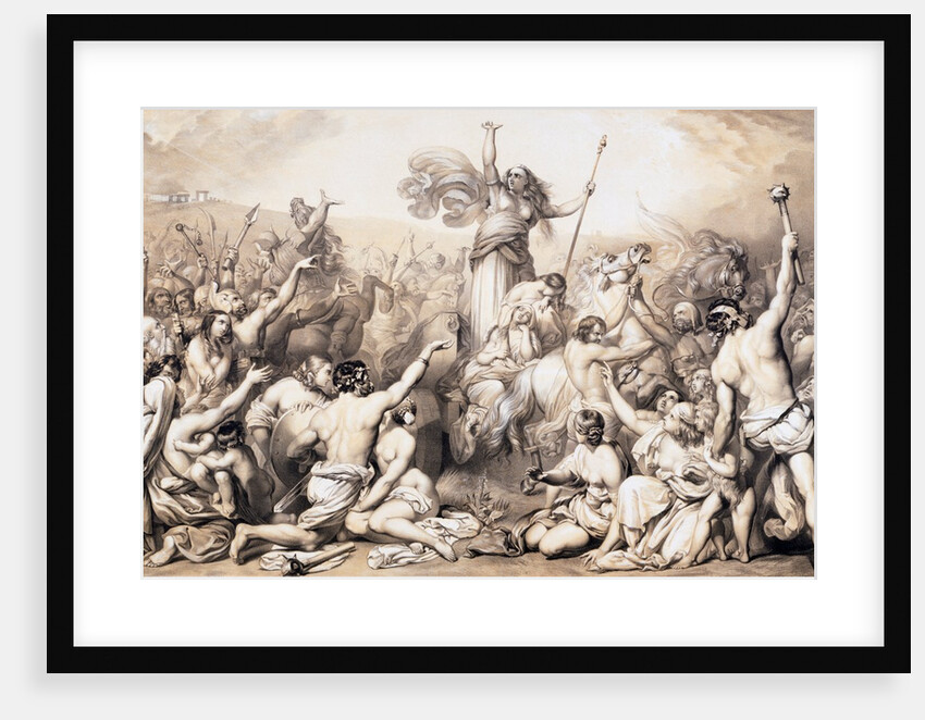 Boadicea Haranguing the Iceni by Anonymous