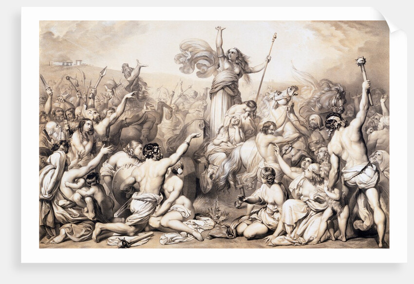 Boadicea Haranguing the Iceni by Anonymous
