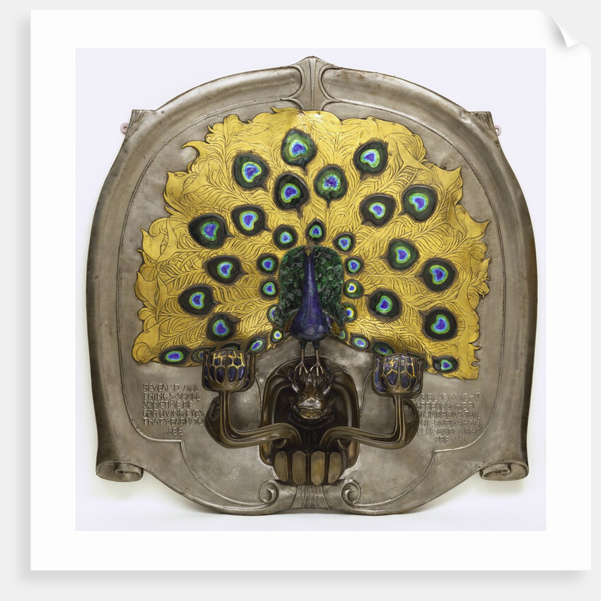 Peacock Sconce by Alexander Fisher