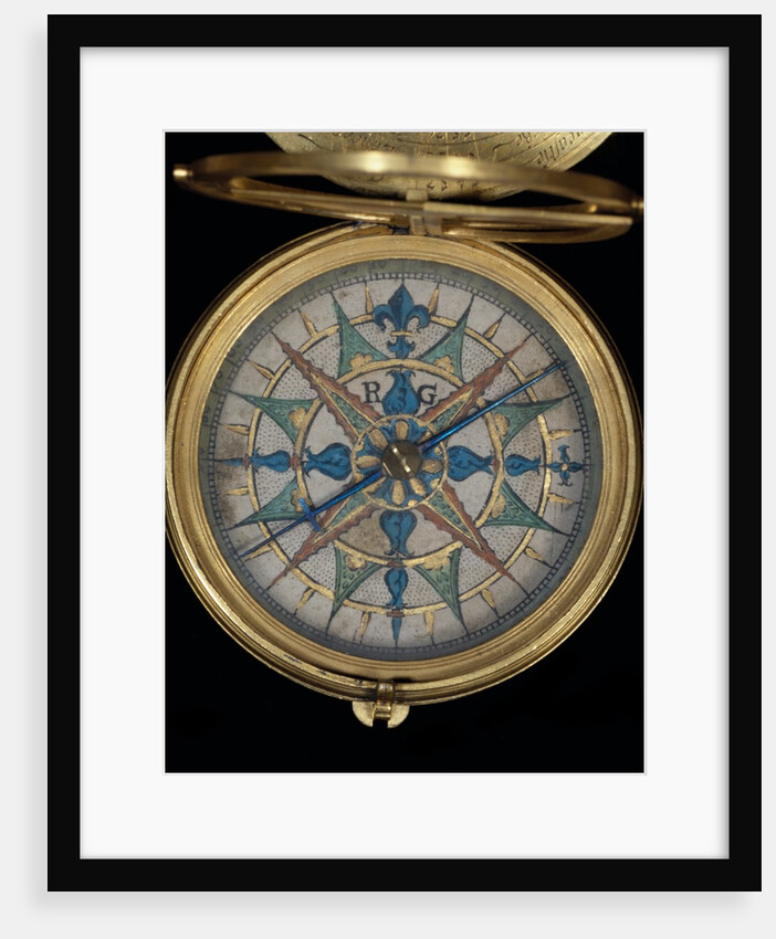 Compass, detail by Elias Allen