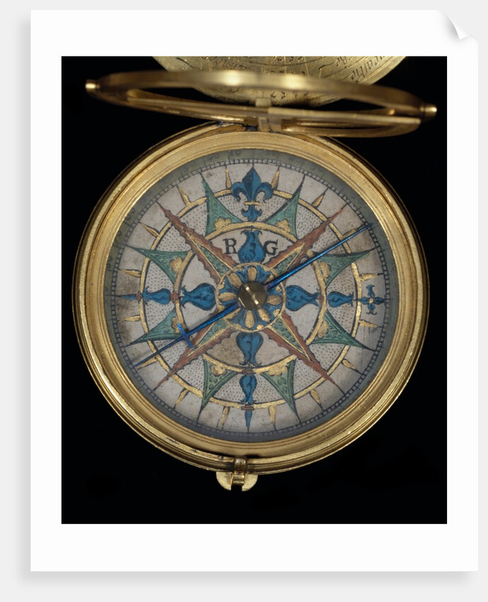 Compass, detail by Elias Allen