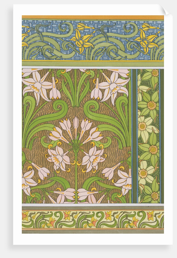 Jonquil wallpaper by Eugene Grasset