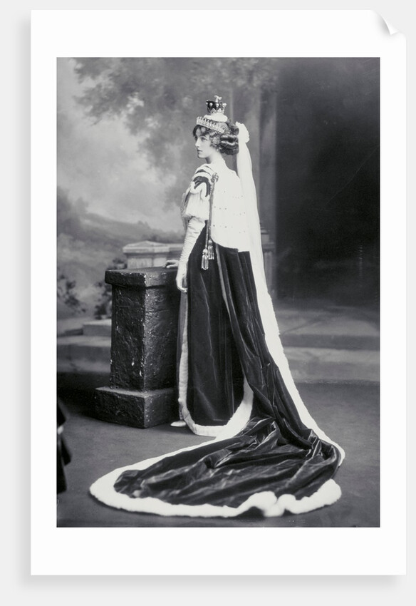 Countess Poulett in Robes for Coronation of the new King George V by Lafayette Portrait Studios