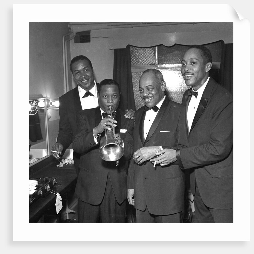Jazz greats, Ben Webster, Roy Eldridge, Coleman Hawkins and Sonny Stitt by Harry Hammond