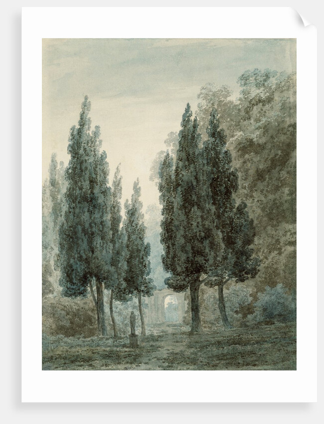 In the Garden of the Villa Pomfili, Rome by John Robert Cozens