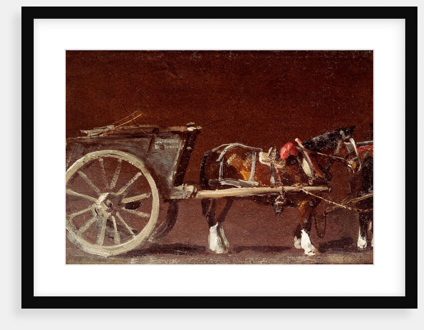 A cart & two horses by John Constable